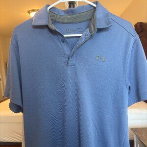 Under Armour Men’s M Grayish Blue Polo Fair Condition